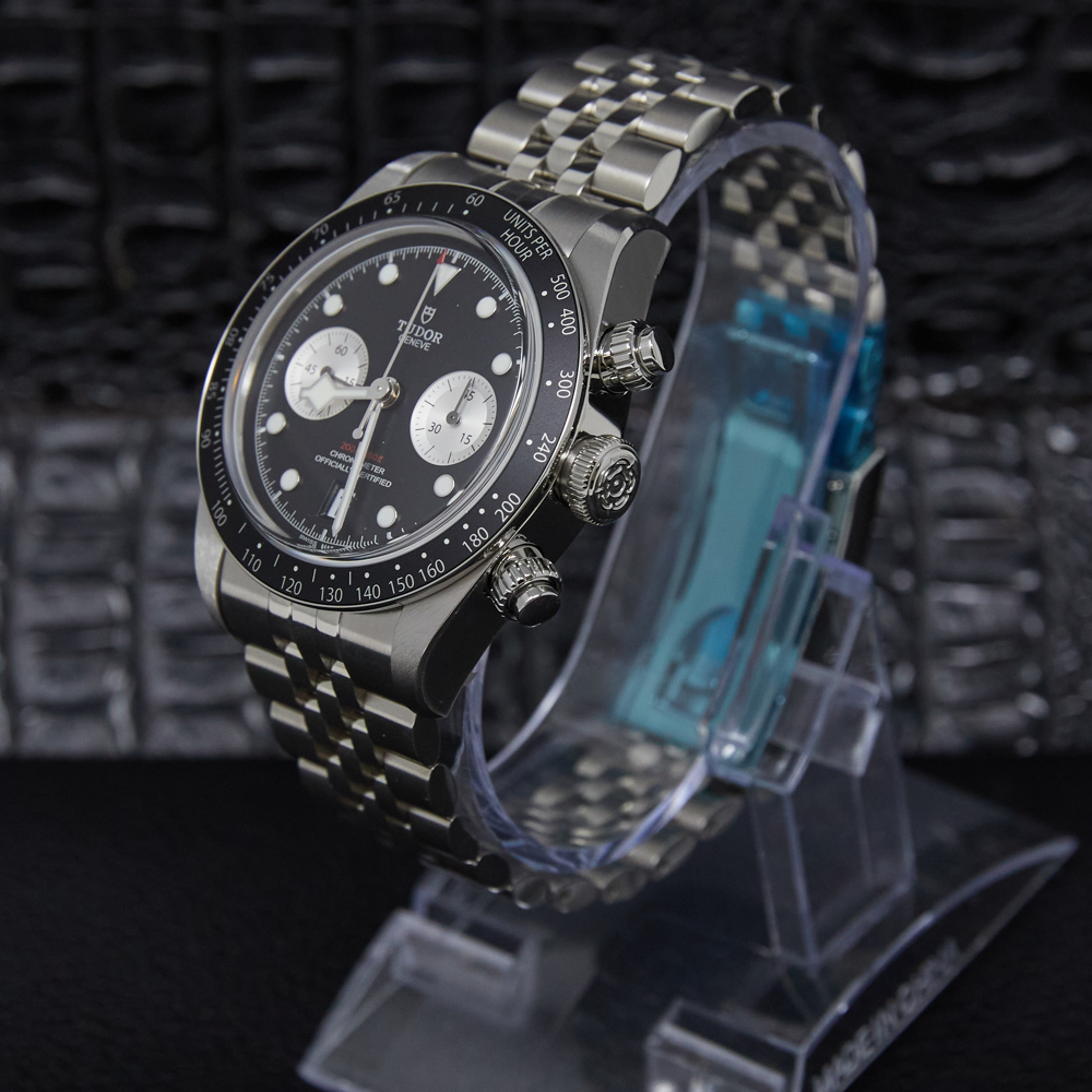 Tudor Black Bay Chrono Black And Silver Dial on Bracelet Ref M79360N-0013 with Card 2025
