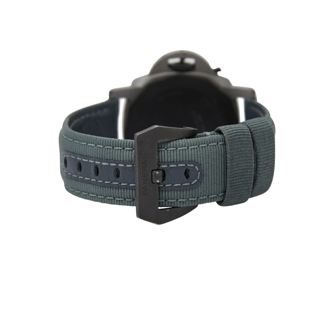 Panerai Luminor Marina TuttoGrigio Titanium Anthracite Dial on Grey Textile Strap Ref PAM01662 with Card