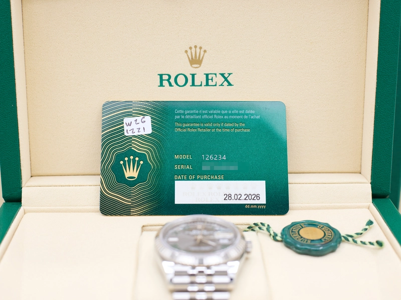 Rolex Datejust 36 Slate Roman Dial on Jubilee Ref 126234