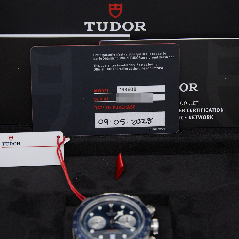 Tudor Black Bay Chrono Blue Dial on Bracelet Ref M79360B-0002 with Card 2025