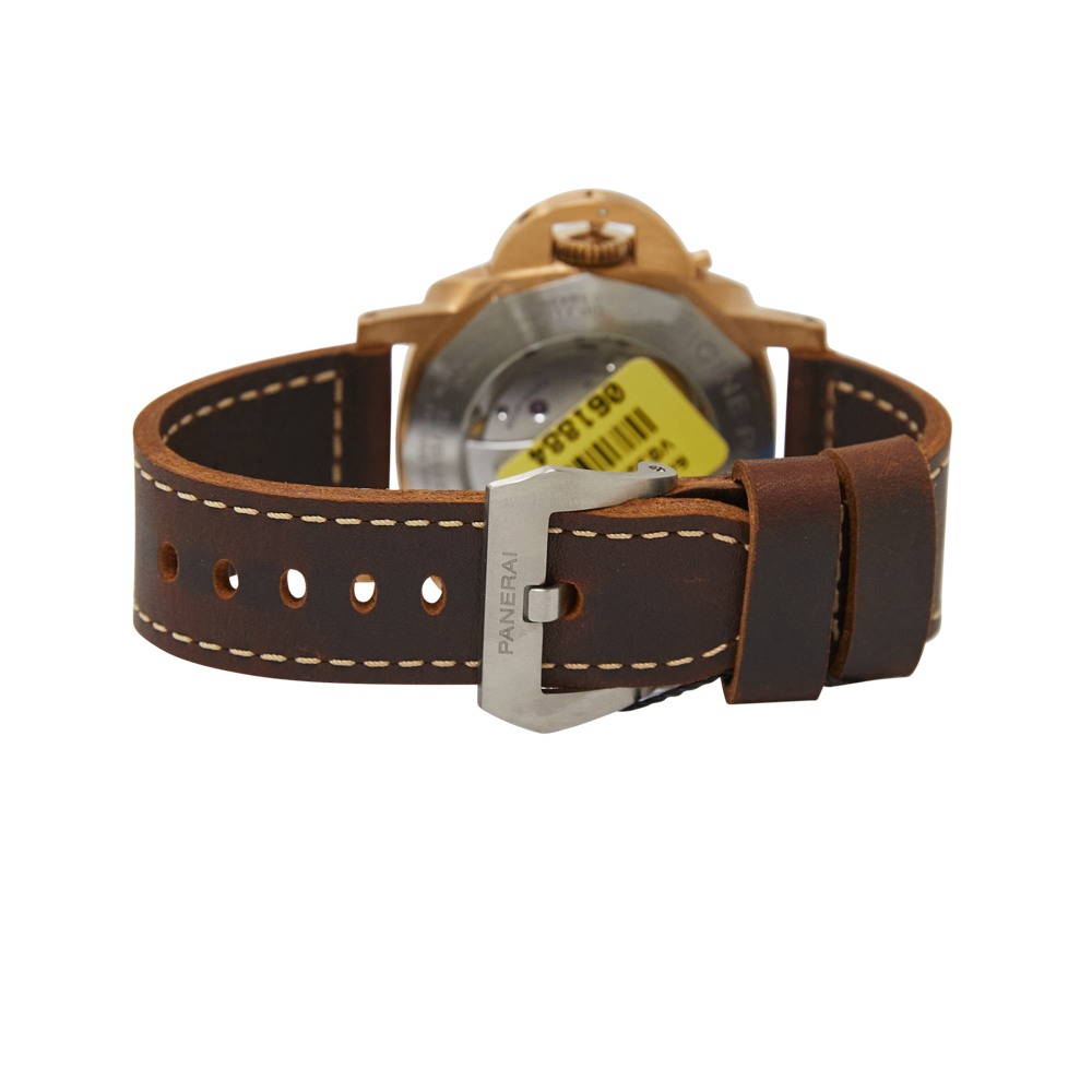 Panerai Submersible Bronzo Brown Dial on Leather Strap Ref PAM00968