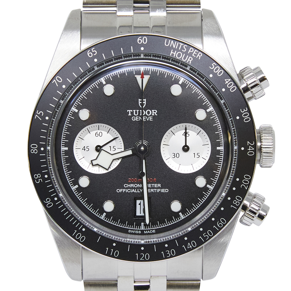 Tudor Black Bay Chrono Black And Silver Dial on Bracelet Ref M79360N-0013 with Card 2025