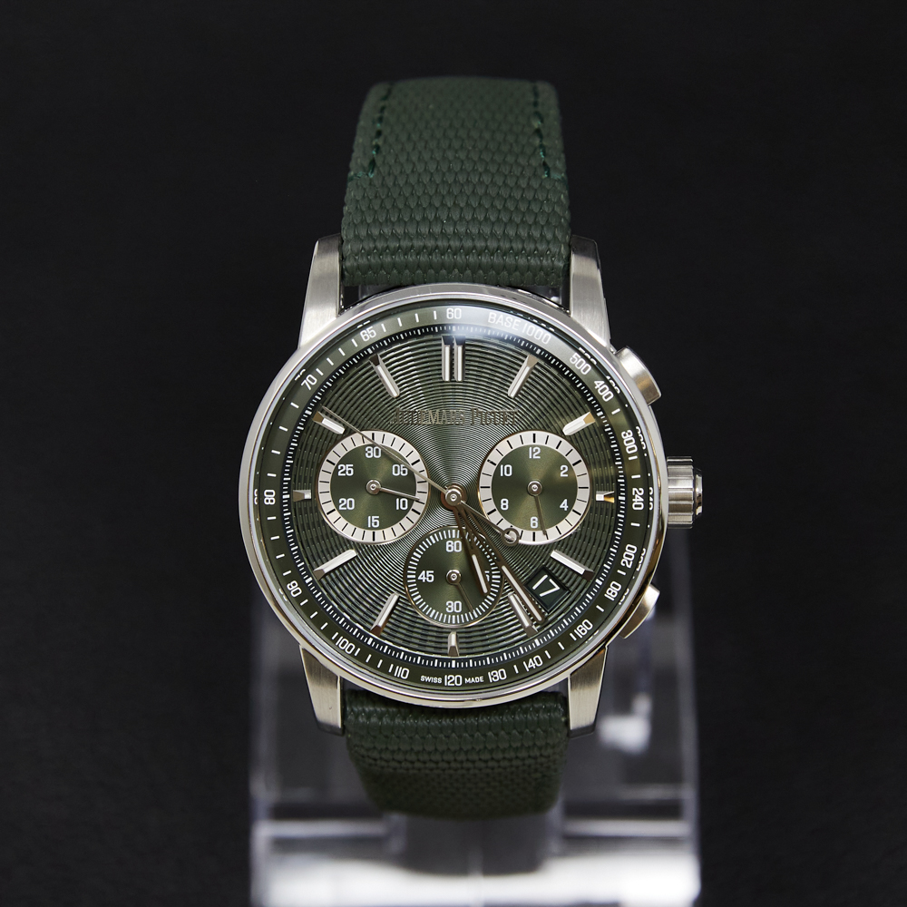 Audemars Piguet Code 11.59 Chronograph Green Dial on Rubber Strap Ref 26393ST.OO.A056KB.01 with Card