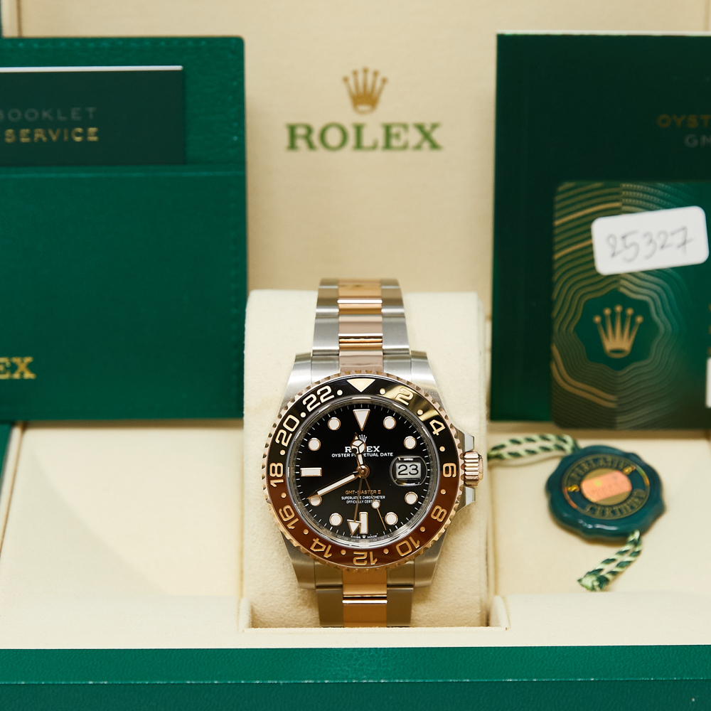 Rolex GMT-Master II Root Beer Black Dial on Oyster Ref 126711CHNR with New Style Card White 2023
