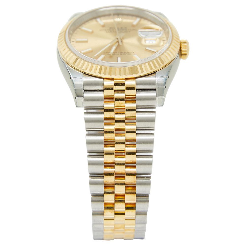 Rolex Datejust Champagne Index Dial on Jubilee Ref 126233 with New Style Card White 2020