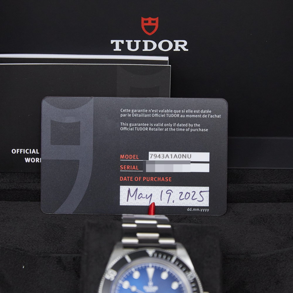 Tudor Black Bay 68 Blue Dial on Bracelet Ref M7943A1A0NU-0001 with Card 2025