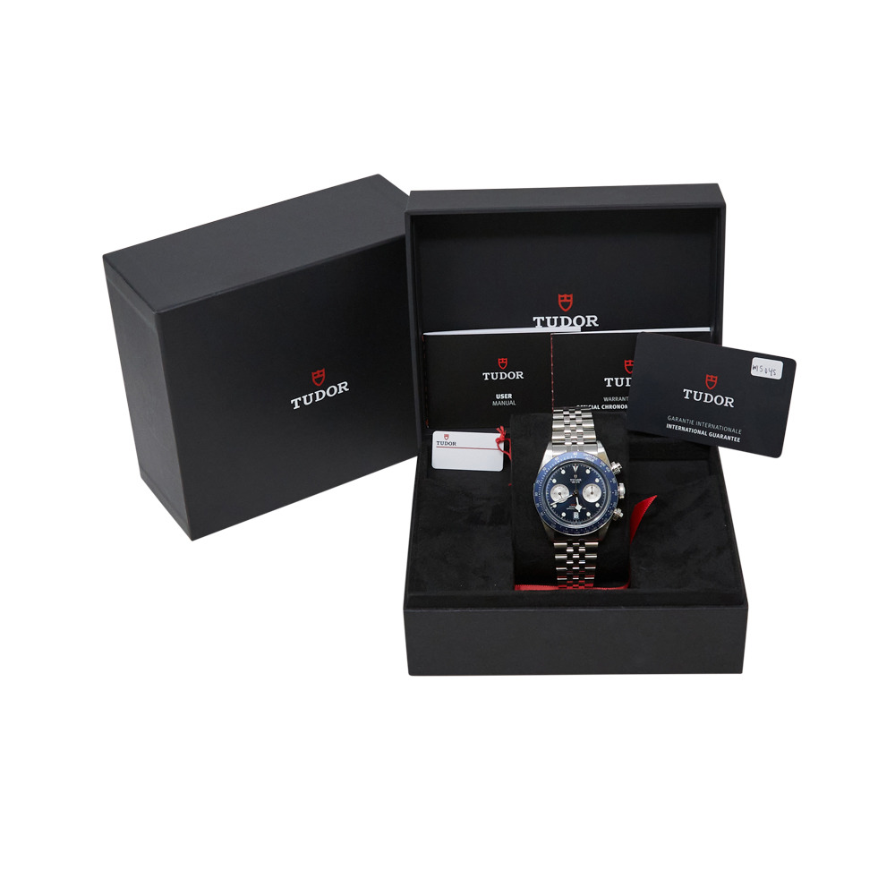 Tudor Black Bay Chrono Blue Dial on Bracelet Ref M79360B-0002 with Card 2025