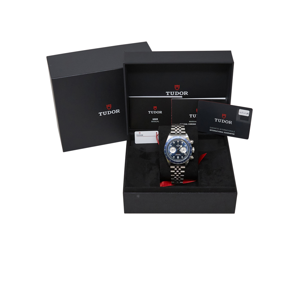 Tudor Black Bay Chrono Blue Dial on Bracelet Ref M79360B-0002 with Card 2025