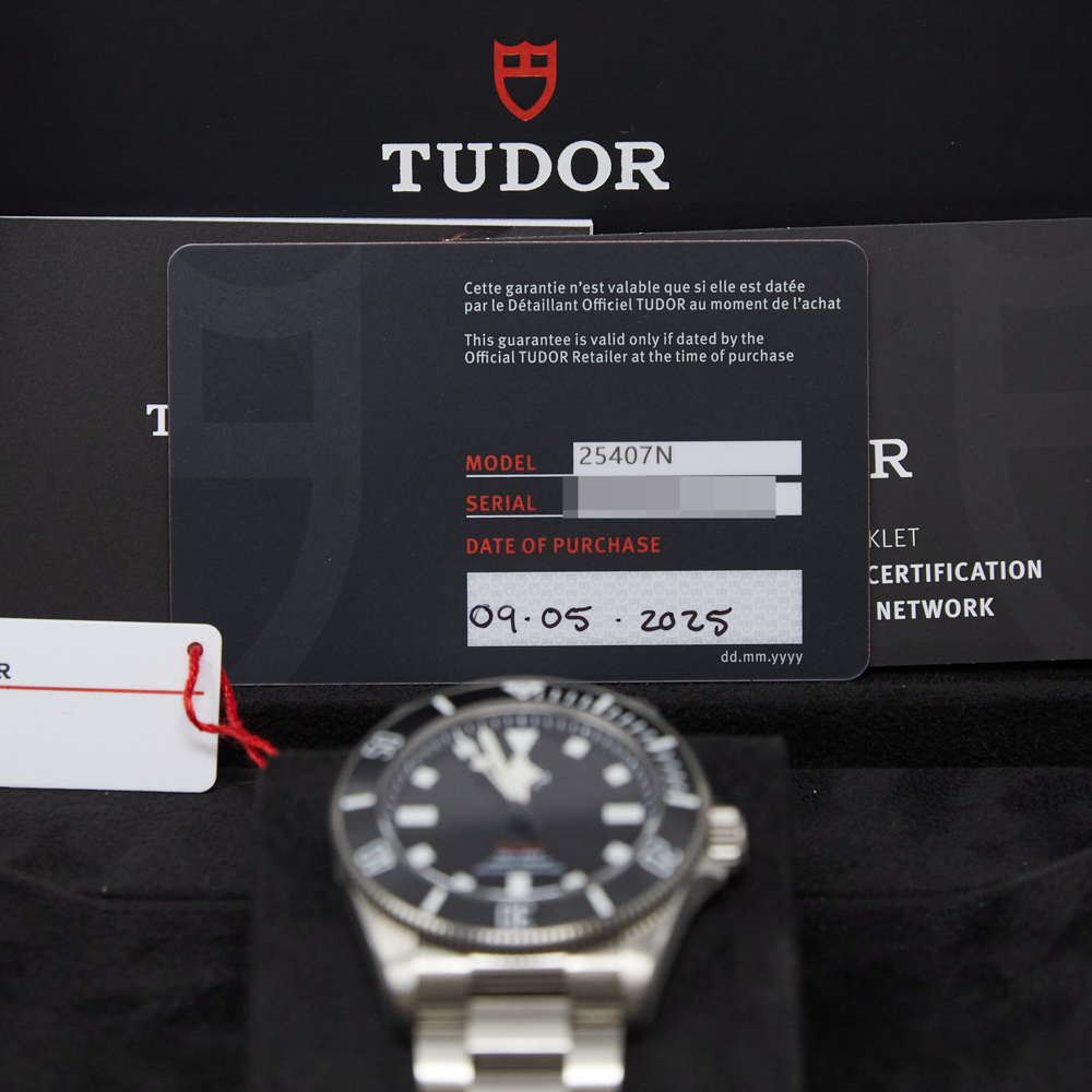 Tudor Pelagos 39 Black Dial on Bracelet Ref M25407N-0001 with Card 2025
