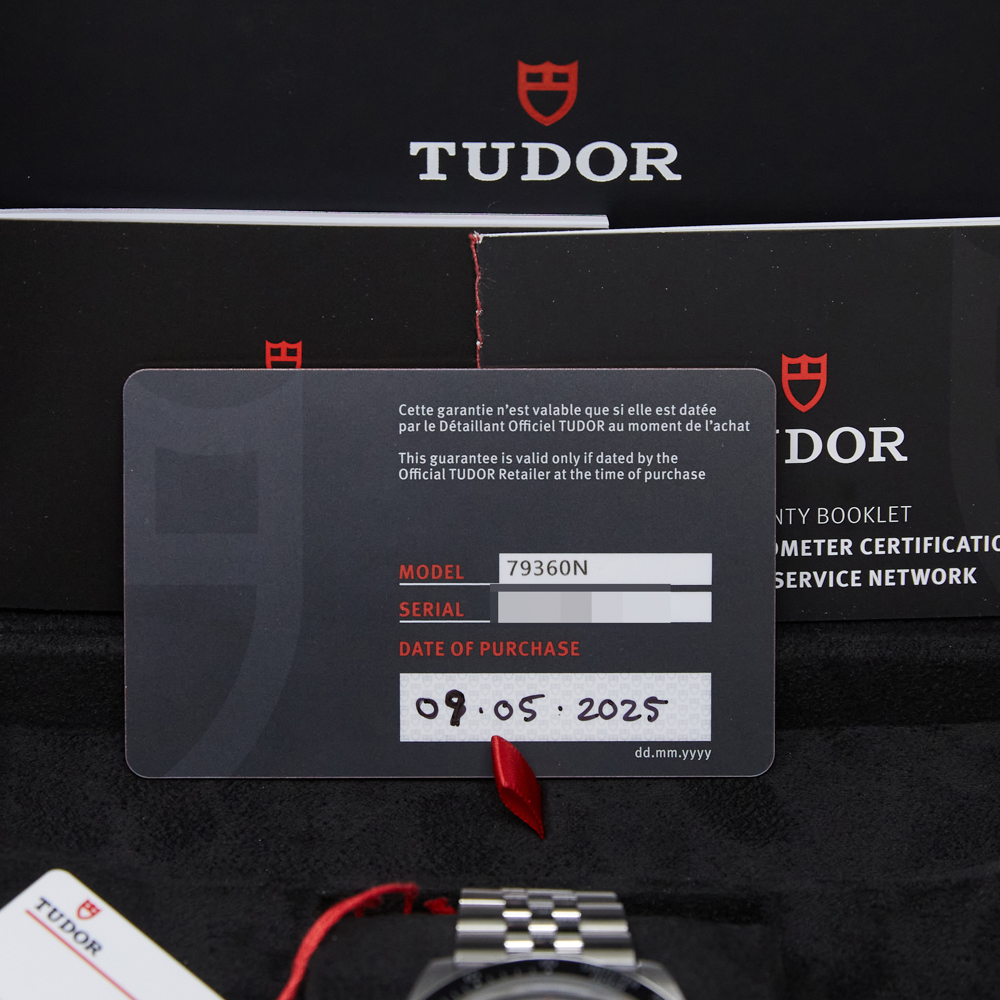 Tudor Black Bay Chrono Black And Silver Dial on Bracelet Ref M79360N-0013 with Card 2025