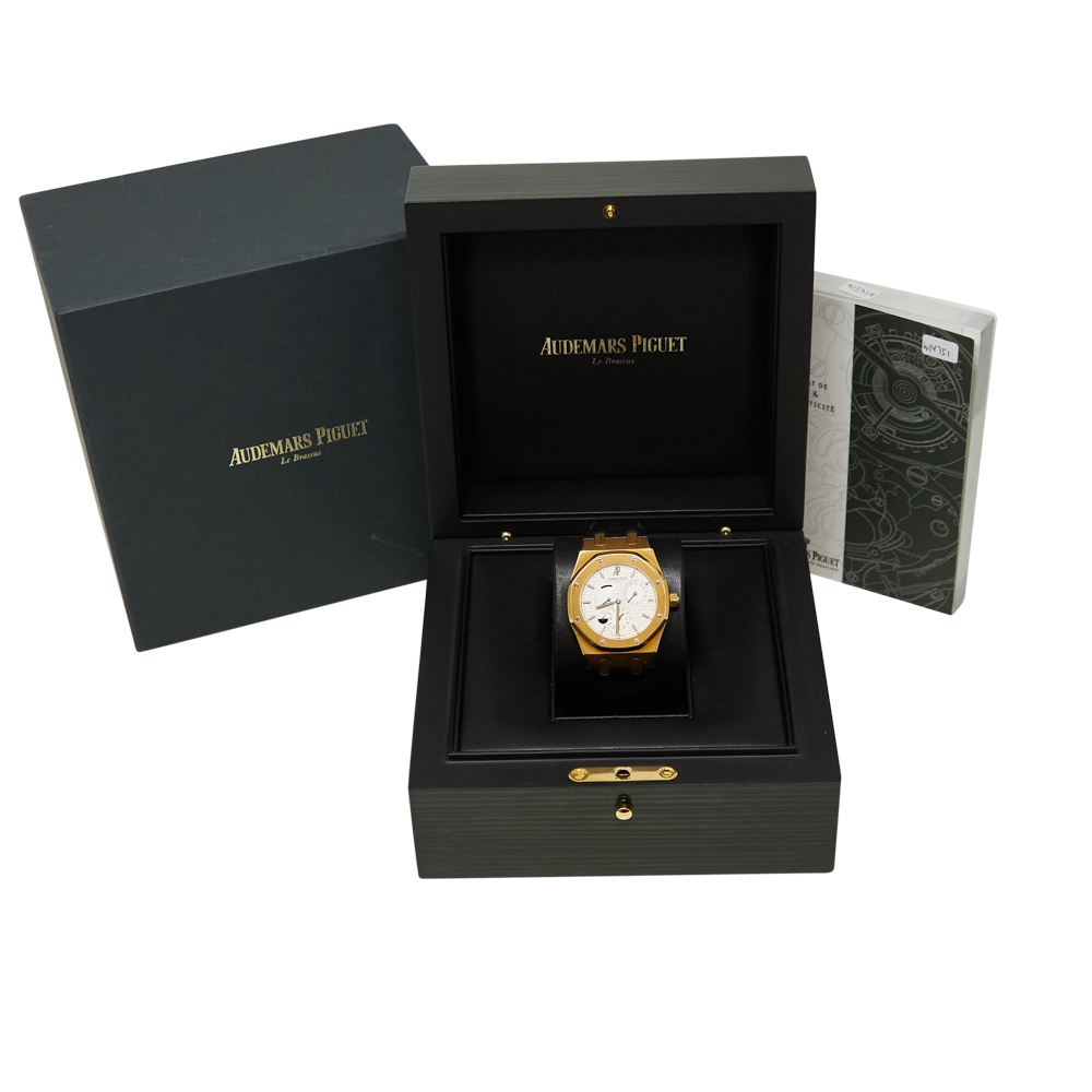 Audemars Piguet Royal Oak White Dial on Leather Strap Ref 26120BA.OO.D088CR.01