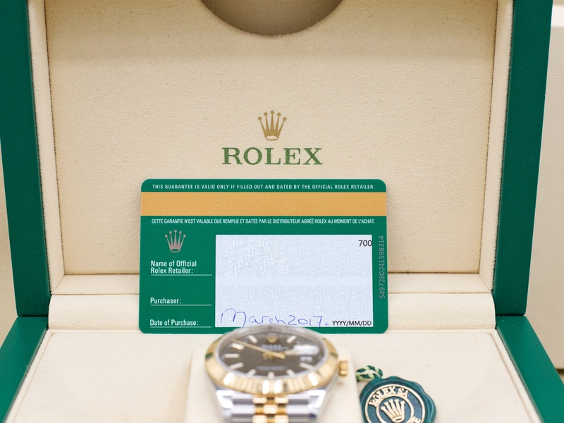 Rolex Datejust 41 Black Index Dial on Jubilee Ref 126333