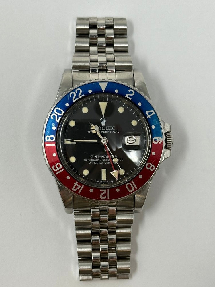 Rolex GMT-Master Vintage Black Dial on Jubilee Ref 16750