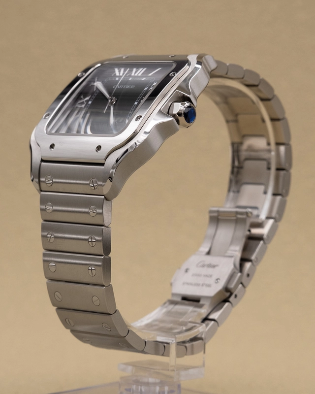 Cartier Santos de Cartier Large Green Dial on Bracelet Ref. WSSA0062
