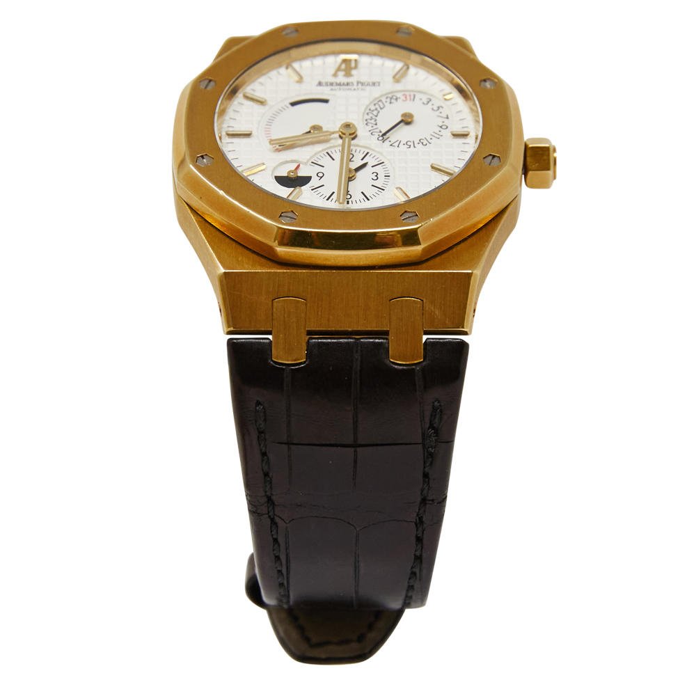 Audemars Piguet Royal Oak White Dial on Leather Strap Ref 26120BA.OO.D088CR.01