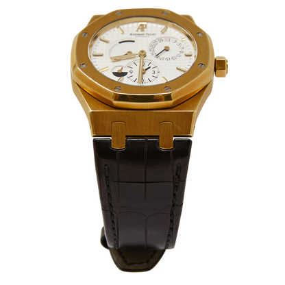 Audemars Piguet Royal Oak White Dial on Leather Strap Ref 26120BA.OO.D088CR.01