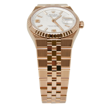 Rolex Land-Dweller 36 White Honeycomb Dial on Flat Jubilee Ref 127235