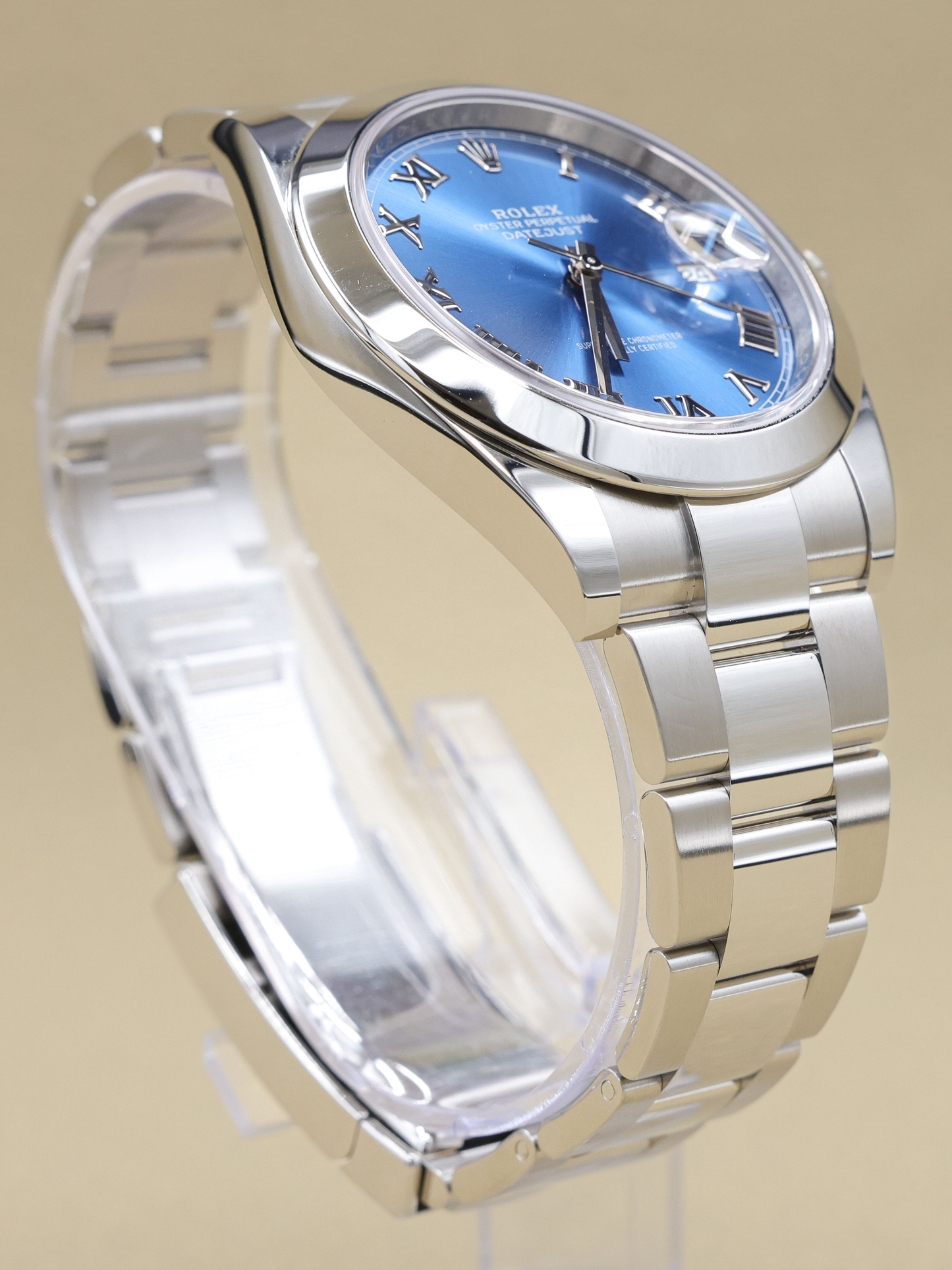 Rolex Datejust 41 Blue Roman Dial on Oyster Ref 126300