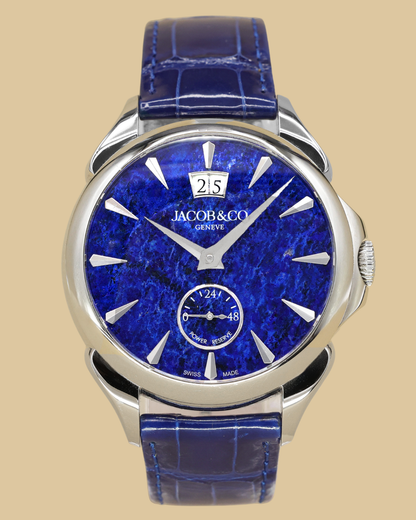 Jacob & Co. Palatial Lapis Lazuli Dial on Blue Alligator Leather Ref PC400.10.AA.AD.A