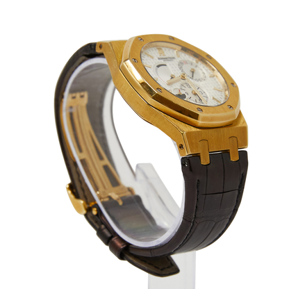 Audemars Piguet Royal Oak White Dial on Leather Strap Ref 26120BA.OO.D088CR.01