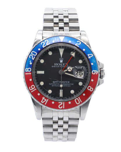 Rolex GMT-Master Vintage Black Dial on Jubilee Ref 16750
