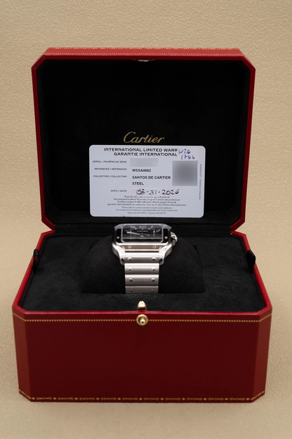 Cartier Santos de Cartier Large Green Dial on Bracelet Ref. WSSA0062