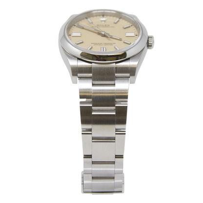 Rolex Oyster Perpetual 36 Beige Dial on Oyster Ref 126000 with New Style Card Green 2025