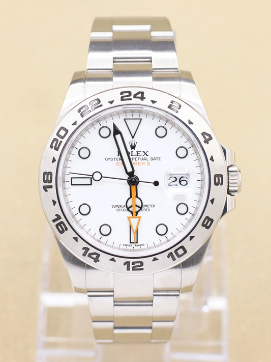 Rolex Explorer II White Dial on Oyster Ref 216570