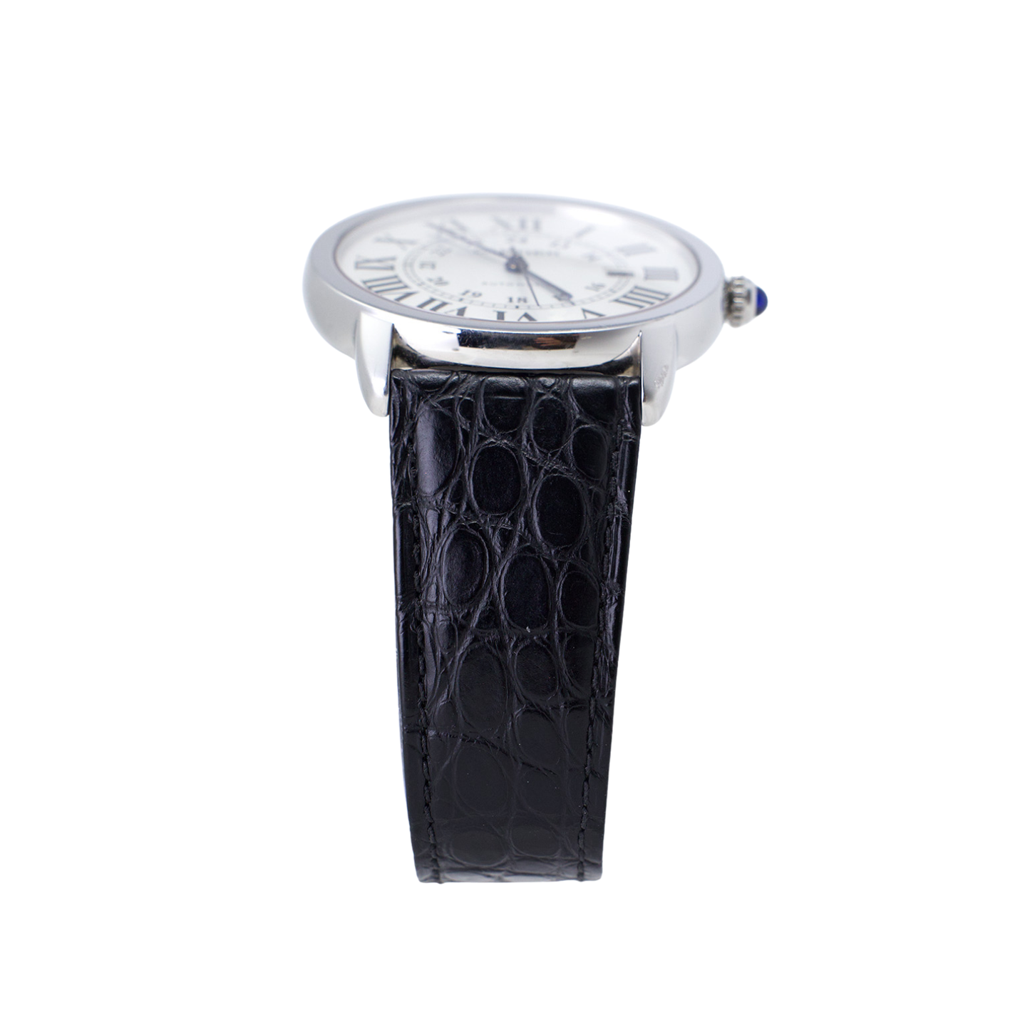 Cartier Ronde Solo Silver Dial on Leather Ref WSRN0022