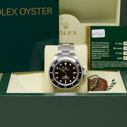 Rolex Submariner Black Dial on Oyster Ref 14060M