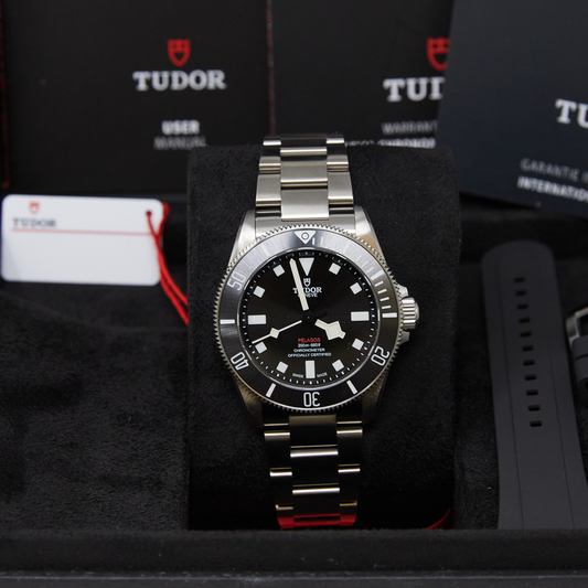Tudor Pelagos 39 Black Dial on Bracelet Ref M25407N-0001 with Card 2025