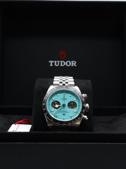 Tudor Black Bay Chrono Turquoise Dial on Stainless Steel Ref M79360N-0024