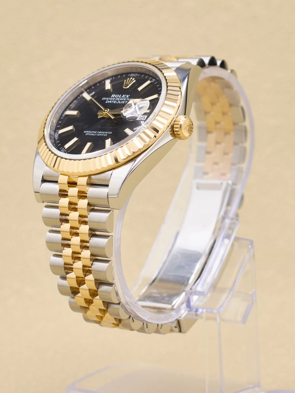 Rolex Datejust 41 Black Index Dial on Jubilee Ref 126333
