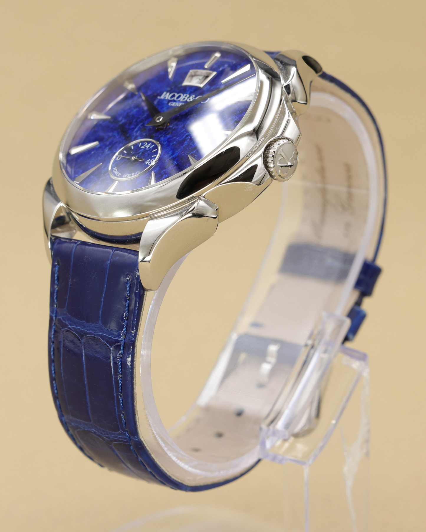 Jacob & Co. Palatial Lapis Lazuli Dial on Blue Alligator Leather Ref PC400.10.AA.AD.A