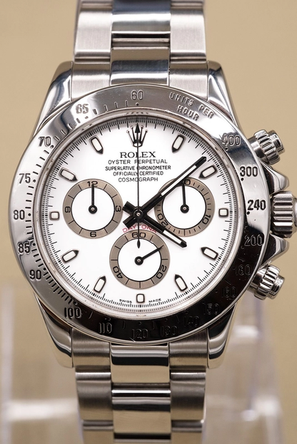 Rolex Daytona White Dial on Oyster Ref 116520