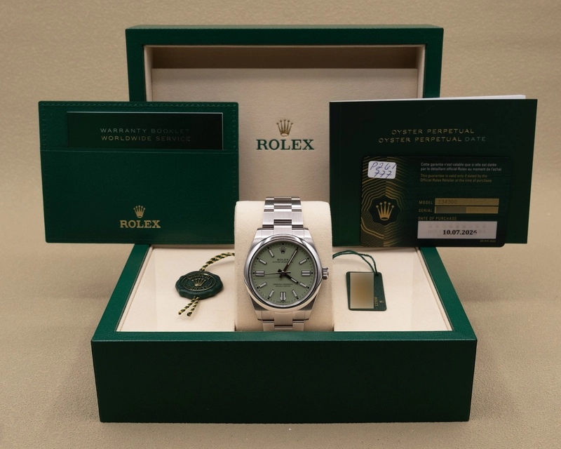 Rolex Oyster Perpetual 41 Pistachio Dial on Oyster Ref. 134300