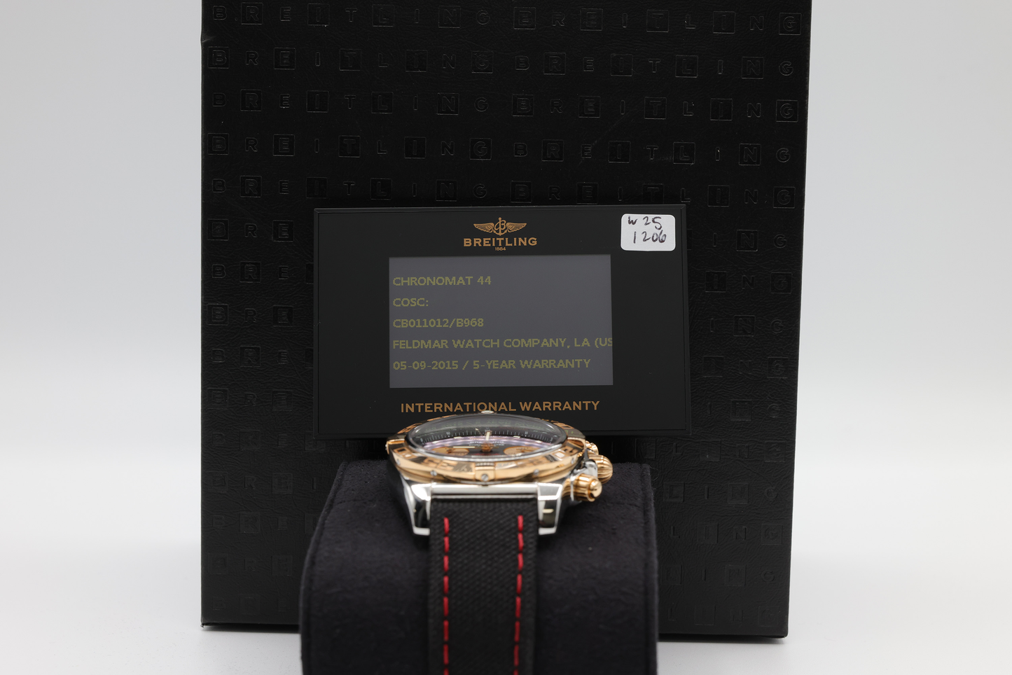 Breitling Chronomat Blue Dial on Strap Ref CB011012/B968