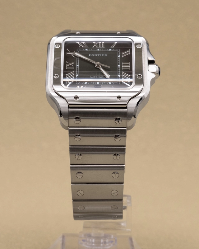 Cartier Santos de Cartier Large Green Dial on Bracelet Ref. WSSA0062