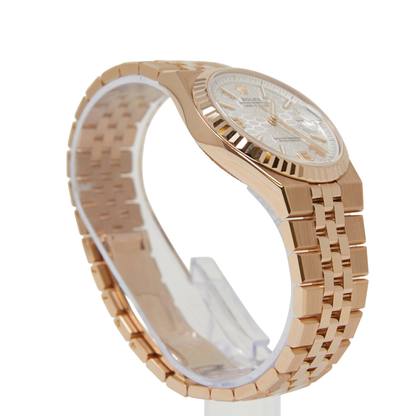 Rolex Land-Dweller 36 White Honeycomb Dial on Flat Jubilee Ref 127235