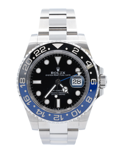 Rolex GMT-Master II Batman Black Dial on Oyster Ref 126710BLNR