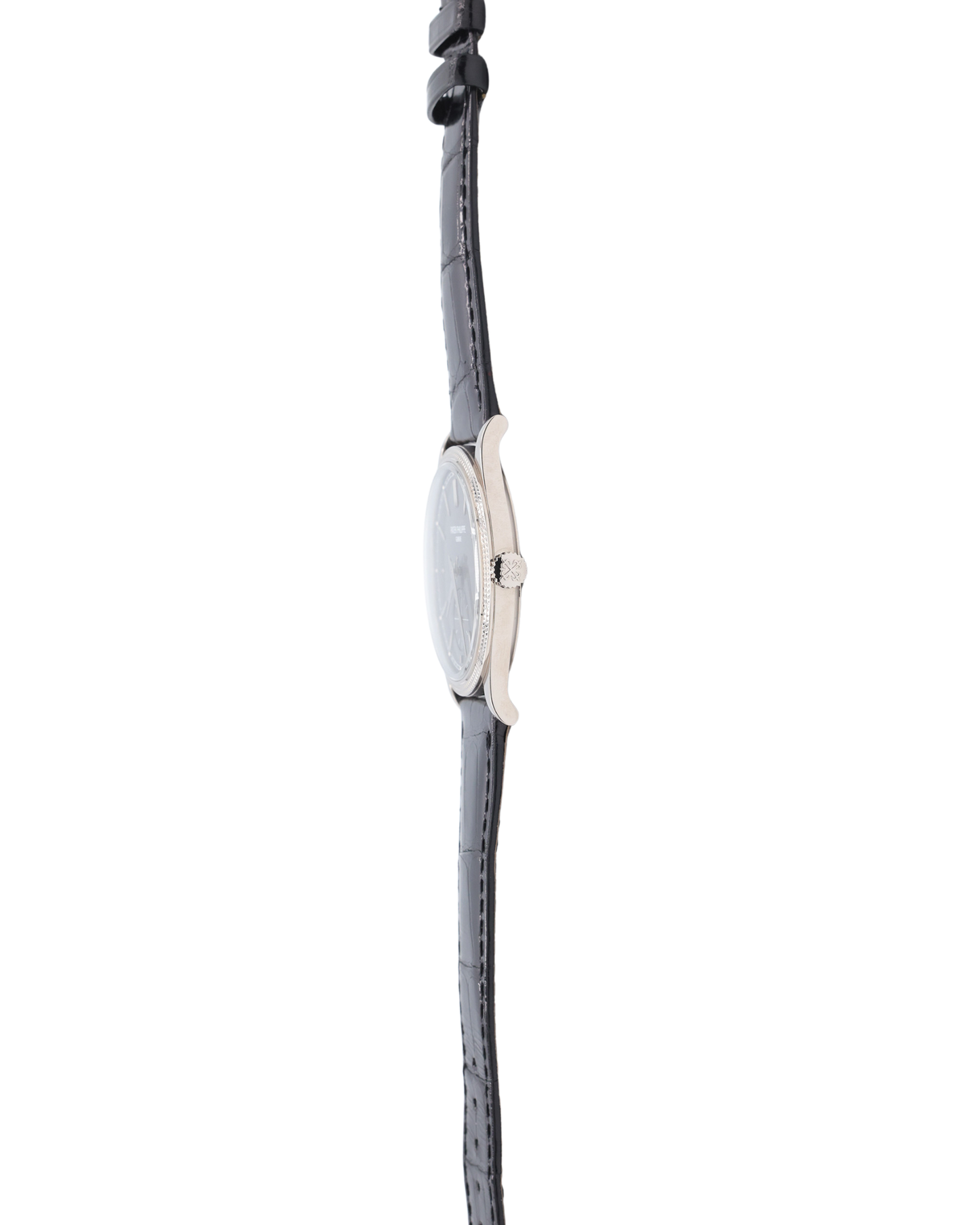 Patek Philippe Calatrava Charcoal Gray Dial on Strap Ref 6119G-001