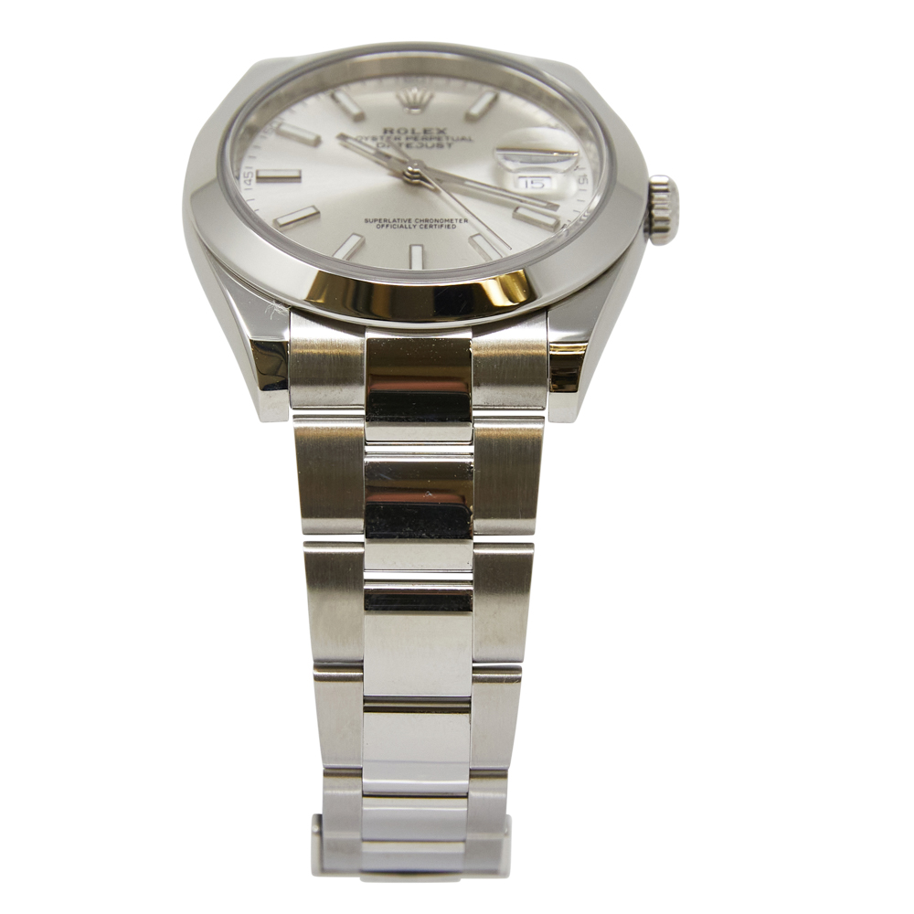 Rolex Datejust 41 Silver Index Dial on Oyster Ref 126300