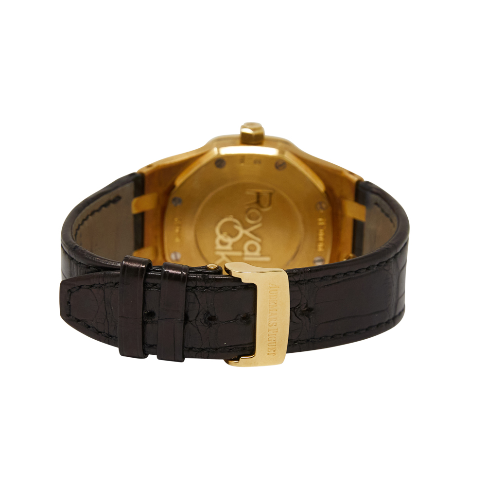 Audemars Piguet Royal Oak White Dial on Leather Strap Ref 26120BA.OO.D088CR.01