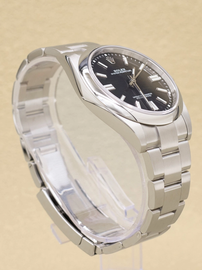 Rolex Oyster Perpetual 41 Black Index Dial on Oyster Ref 124300