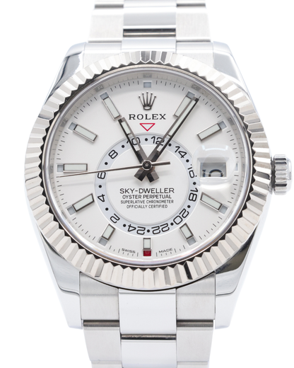 Rolex SkyDweller White Dial on Oyster Ref 326934