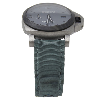 Panerai Luminor Marina TuttoGrigio Titanium Anthracite Dial on Grey Textile Strap Ref PAM01662 with Card