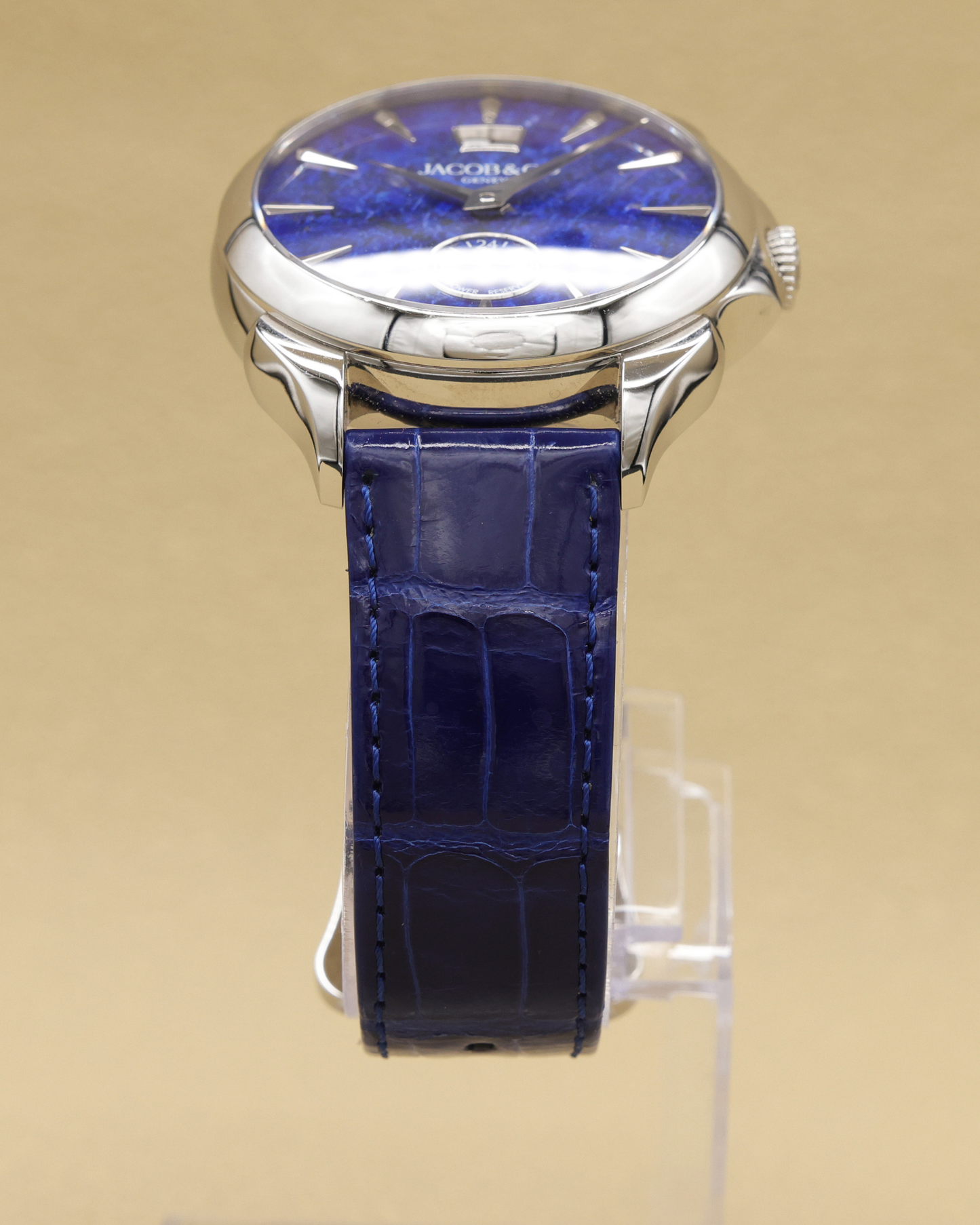 Jacob & Co. Palatial Lapis Lazuli Dial on Blue Alligator Leather Ref PC400.10.AA.AD.A