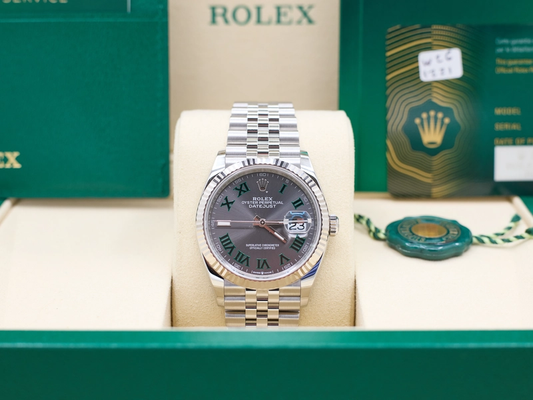 Rolex Datejust 36 Slate Roman Dial on Jubilee Ref 126234