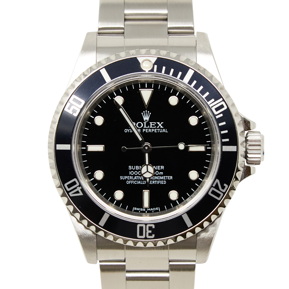 Rolex Submariner Black Dial on Oyster Ref 14060M