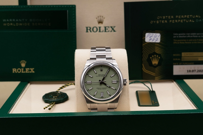 Rolex Oyster Perpetual 41 Pistachio Dial on Oyster Ref. 134300